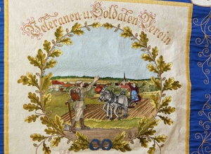 Restauration unserer 106-Jahre alten Veteranen-Vereinsfahne