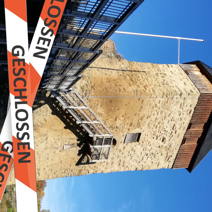 Burg Frauenstein - Ohne Treppe gehts nicht rein