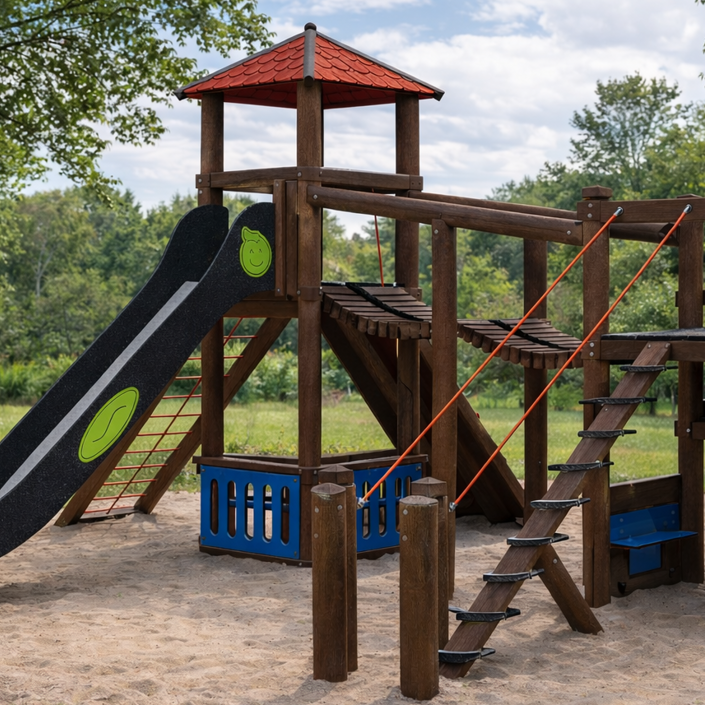 Neues Klettergerüst für die Kita St. Georg in Epe