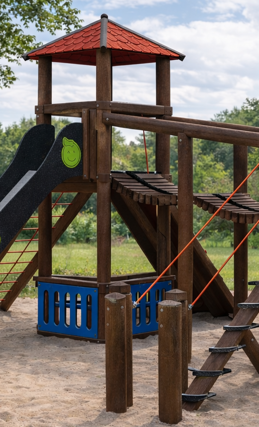 Neues Klettergerüst für die Kita St. Georg in Epe