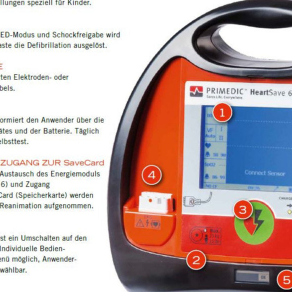 EKG mit Defibrillator für neues Einsatzfahrzeug