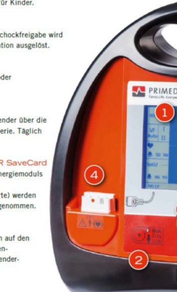 EKG mit Defibrillator für neues Einsatzfahrzeug