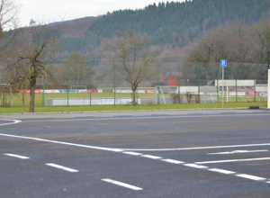 Wetterschutz für Verkehrsübungsplatz