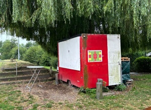Neubau Verkaufskiosk - Ersatz für die alte Grillbude beim FSV Bayreuth