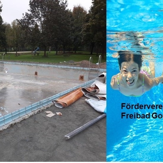 Erneuerung Beckenfolie Nichtschwimmerbecken