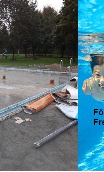 Erneuerung Beckenfolie Nichtschwimmerbecken