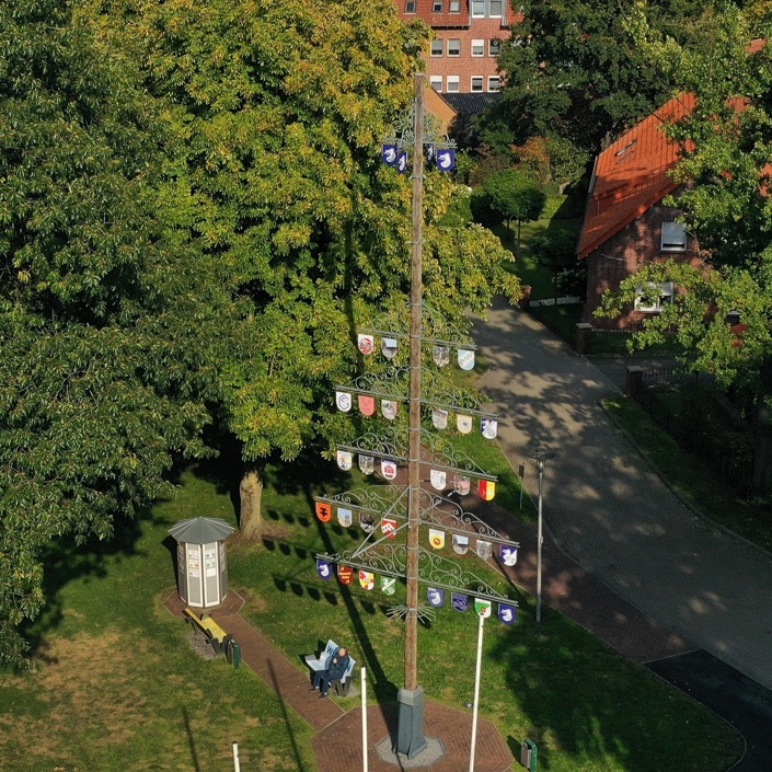 Ersatzbeschaffung Stamm Wulfener Wappenbaum u. Erneuerung Fahnenmasten
