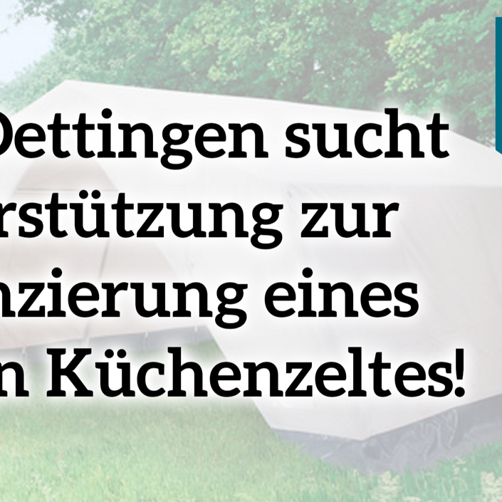 Neues Küchenzelt für die KjG Dettingen