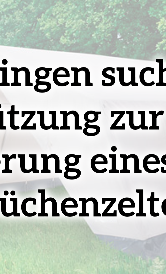 Neues Küchenzelt für die KjG Dettingen