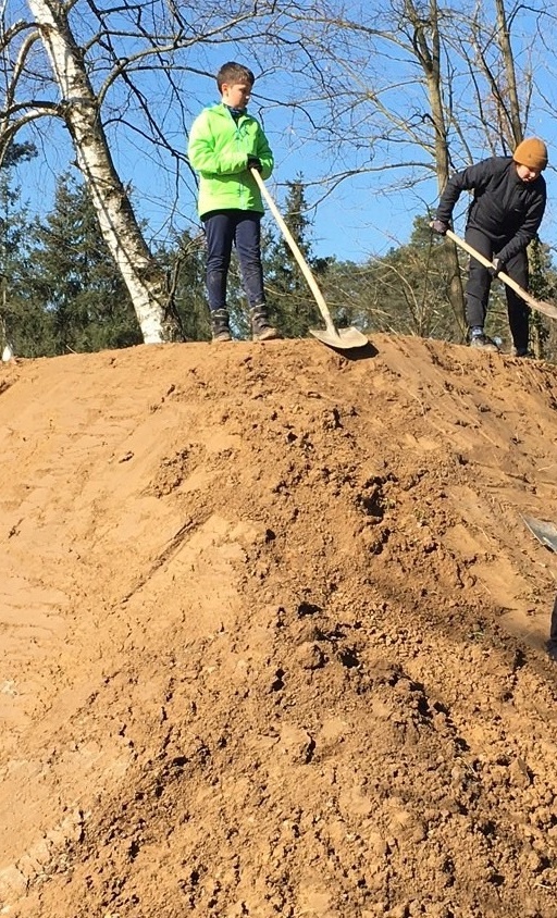 Zaun zur Absicherung Bikepark