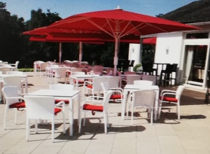 TSG Ahlten Bestuhlung Terrasse der Tennisabteilung