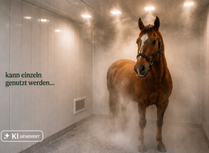 Soleinhalationskammer für Pferde und Ponys