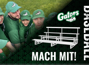 Tribünen für die Augsburg Gators - Together for a strong baseball home