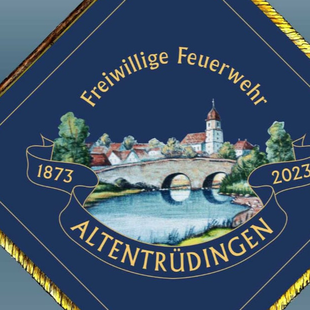 Nach 150 Jahren die erste Vereinsfahne für die FFW Altentrüdingen