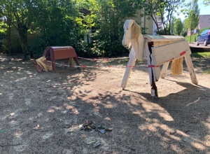 Holzpferde für den St. Johannes Kindergarten Heek