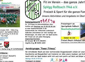 Mähroboter für Sportplatz Spvgg Roßbach