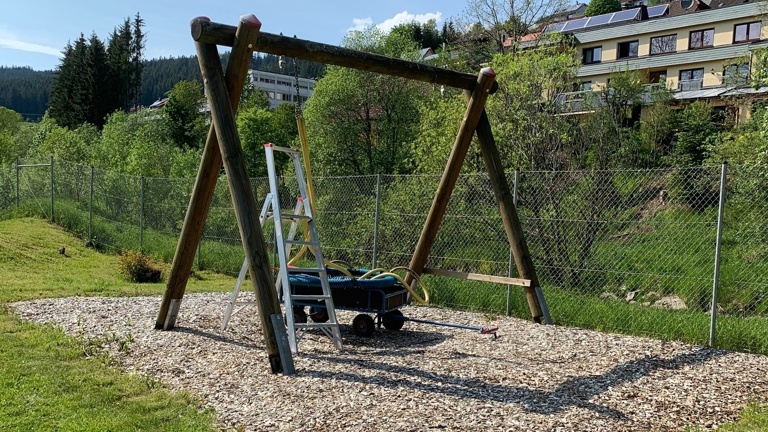 Erneuerung des Spiel- und Matschplatz im Freibad Vöhrenbach