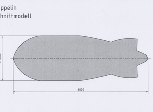 Zeppelinmodell als Spielgerät für Kinder