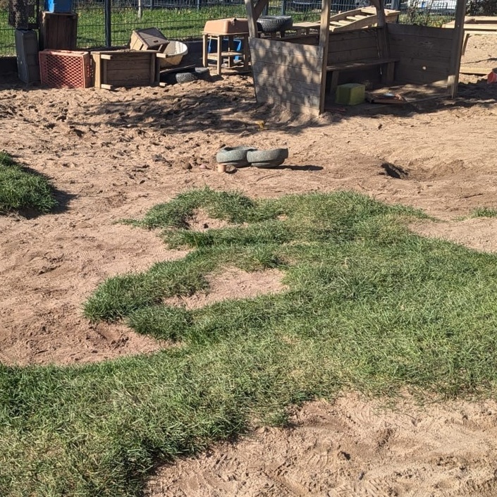 Die Krater müssen weg, ein neuer Garten für unsere Kinder.