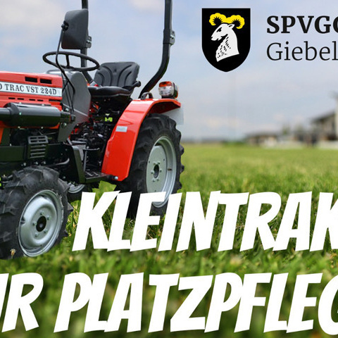 Kleintraktor zur Platzpflege