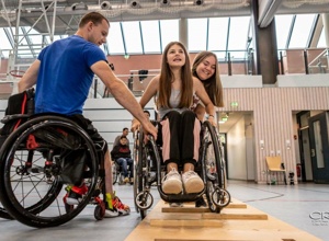 Rollstuhlsport macht Schule