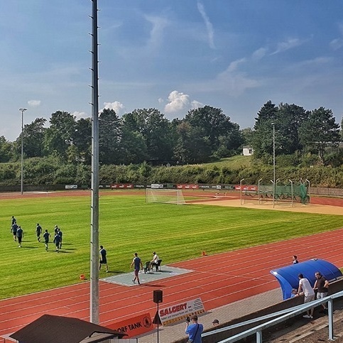 Anzeigetafel für das Stadion des Siegburger SV 04