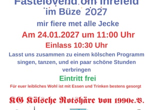 Karnevalistischer Frühschoppen "Jeck om Ihrefeld"