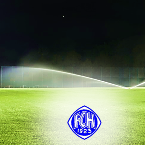 LED-Flutlichtanlage für den Rasensportplatz