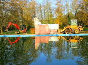 Familienrutsche im Naturerlebnisbad Flehingen