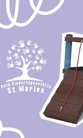 Neues Spielgerät für den Außenbereich der Kita St. Marien in Linz