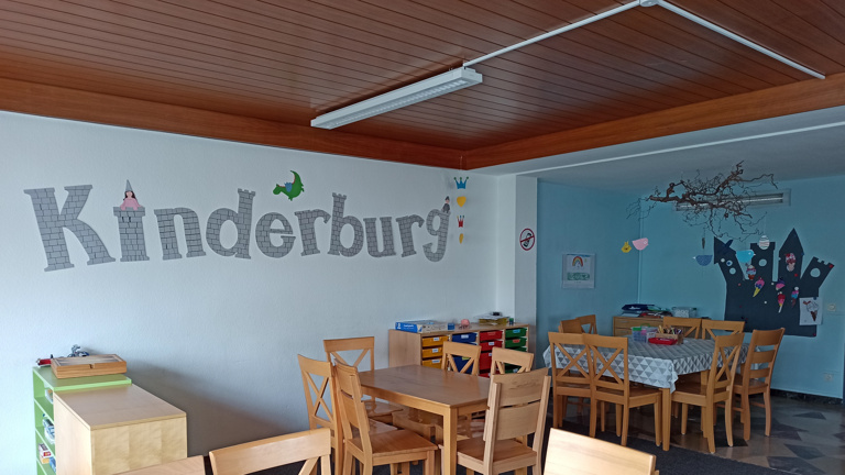 Matschanlage für die Kinderburg