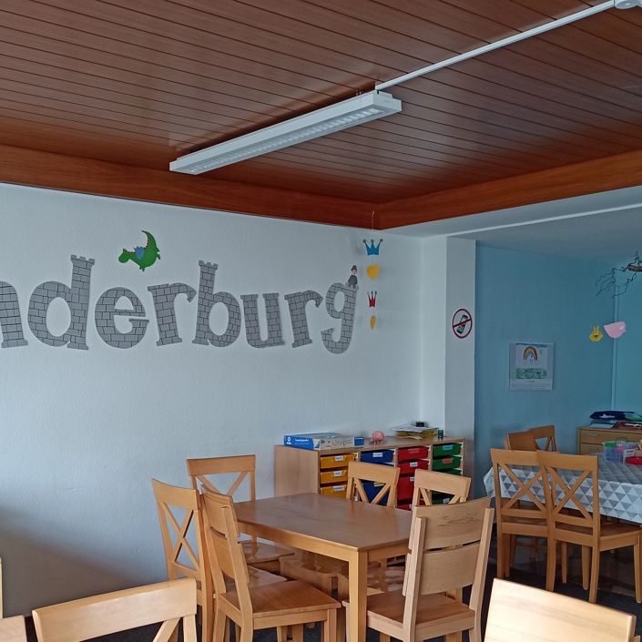 Matschanlage für die Kinderburg