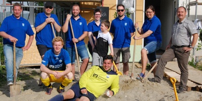 Außenanlage und Spielplatz: Wiederaufbau