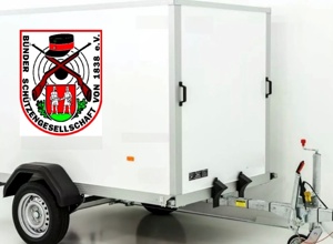 Kofferanhänger 750kg für Festzeltgarnituren, Pavillon und Tische