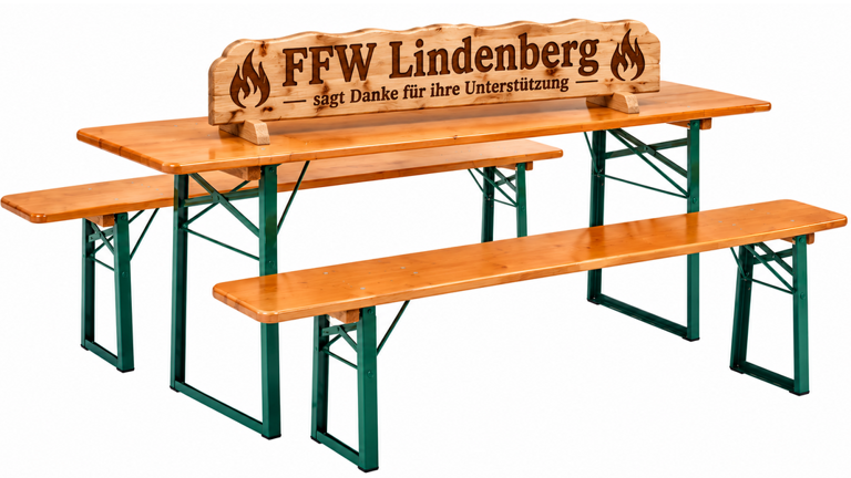 Bierzeltgarnitur für die FFW Lindenberg