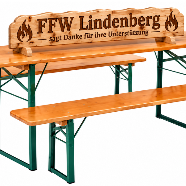 Bierzeltgarnitur für die FFW Lindenberg