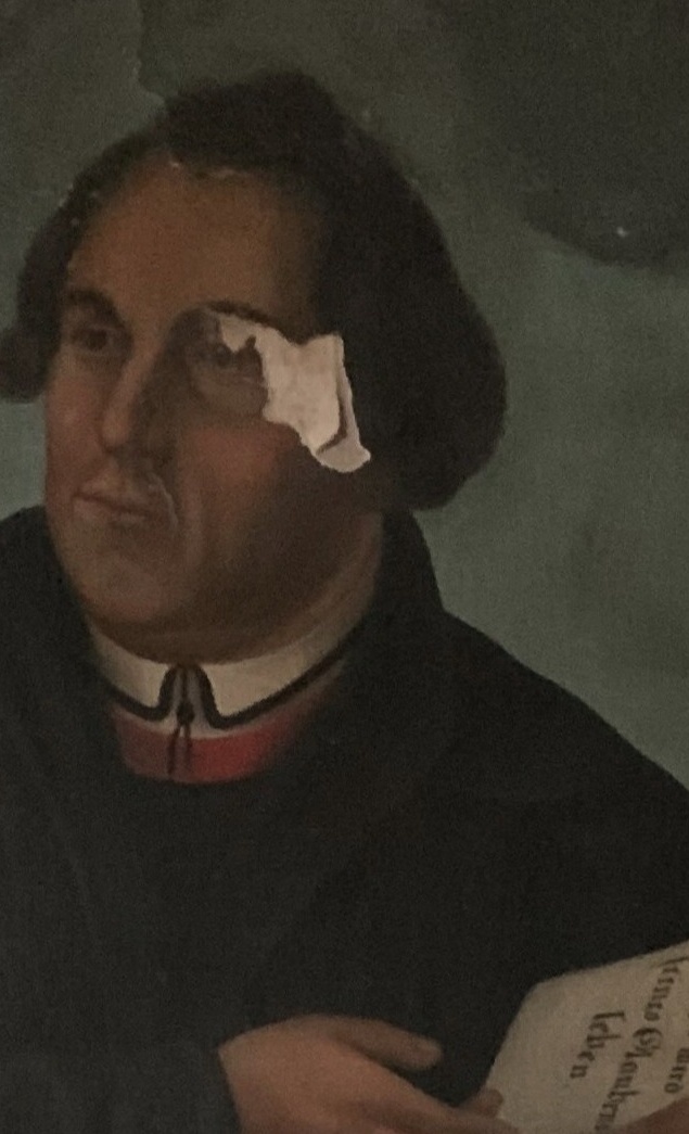 Rettung des Martin-Luther-Gemäldes  Kirche Erda. 120 J. hing es dort!