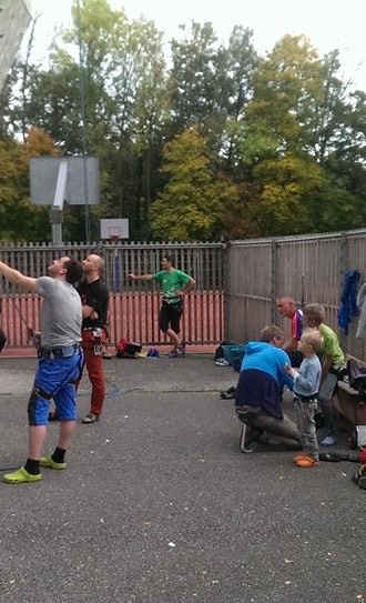 Klettern am Sportzentrum in Eggenfelden