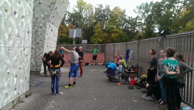 Klettern am Sportzentrum in Eggenfelden