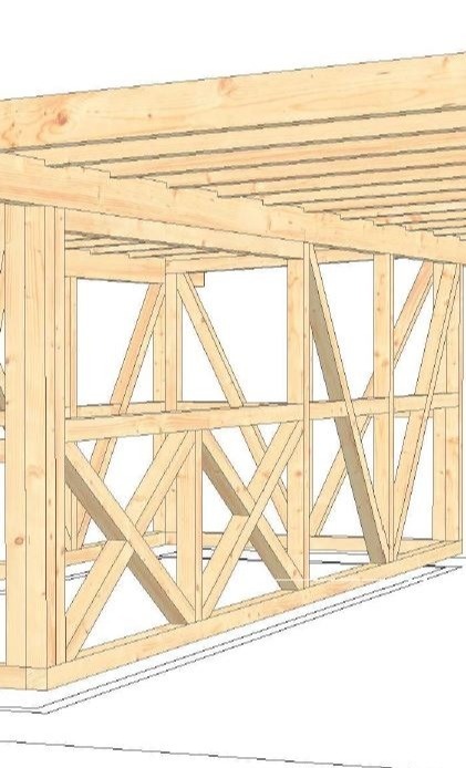 Bau Gastro Hütte mit Unterstand