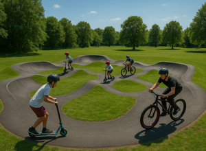 Pumptrack mit Skatepark in Karlsfeld