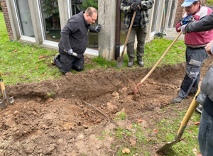 Erneuerung der Gehwege vor der Hl.-Geist-Kapelle Aldenhoven