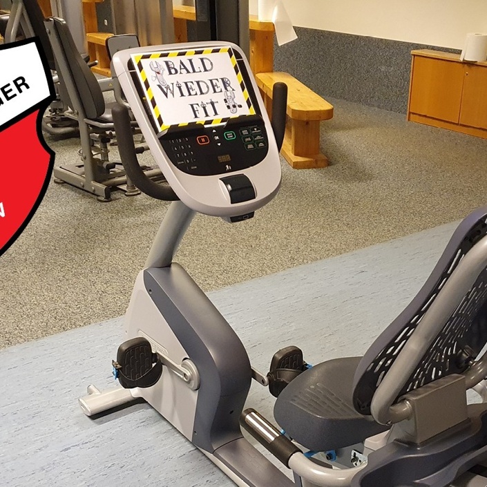 Ein neues Liegefahrrad für die Fitnesshalle