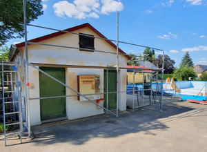 Renovierung im Freibad